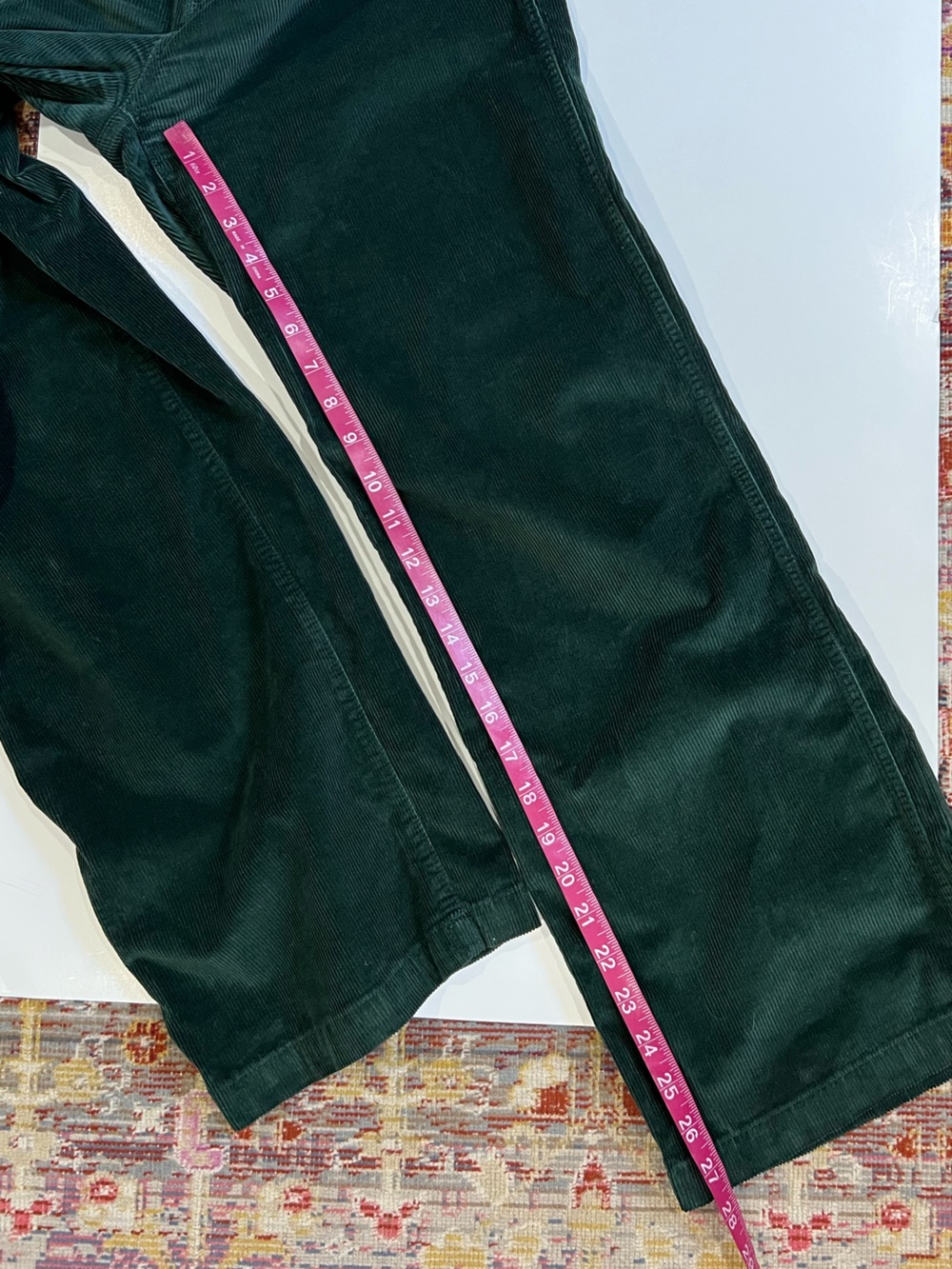 Madewell the Emmett Dark Green Corduroy Wide Leg Pants - Picture 14 of 14